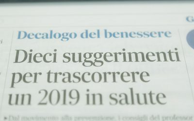 DIECI SUGGERIMENTI PER TRASCORRERE UN 2019 IN SALUTE