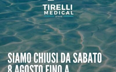 Il team Tirelli Medical va in vacanza…ci vediamo il 17 agosto🐬