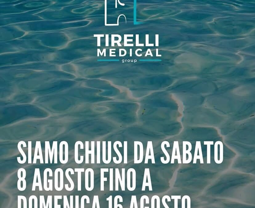 Il team Tirelli Medical va in vacanza…ci vediamo il 17 agosto🐬